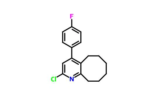 2-Chloro-4- (4-fluorophényl) -5,6,7,8,9,10-hexahydrocycloocta [b] pyridine CAS 132813-14-0