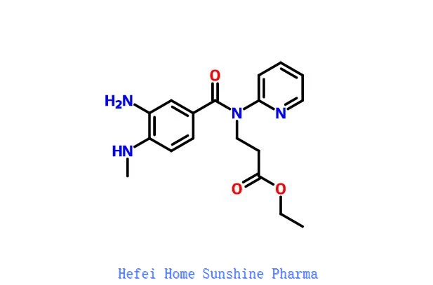 Ester éthylique d'acide 3 - [(3-amino-4-méthylamino-benzoyl) -pyridine-2-yl-amino] -propionique CAS 212322-56-0