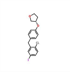 (3S) -3- [4 - [(2-chloro-5-iodophényl) méthyl] phénoxy] tétrahydro-furane CAS 915095-94-2