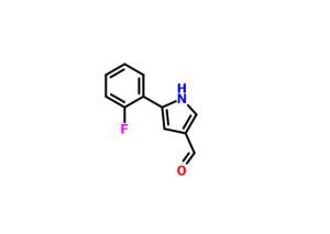 5- (2-fluorophényl) -1H-pyrrole-3-carbaldéhyde CAS 881674-56-2