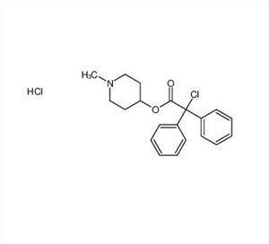 Ester CAS 54556-99-9 d'acide chloro-diphényl-acétique 1-méthyl-pipéridin-4-yl