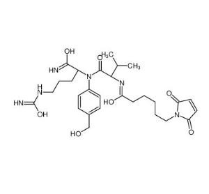 N-[6-(2,5-Dihydro-2,5-dioxo-1H-pyrrol-1-yl)-1-oxohexyl]-L-valyl-N5-(aminocarbonyl)-N-[4-(hydroxymethyl)phenyl]-L-ornithinamide 159857-80-40