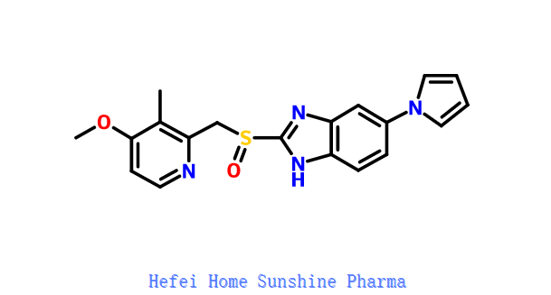 2-[(4-méthoxy-3-méthyl-pyridine-2-yl)méthylsulfinyl]-5-pyrrol-1-yl-3H-benzoimidazole CAS 172152-36-2