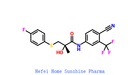 N-[4-Cyano-3-(trifluorométhyl)phényl]-3-[(4-fluorophényl)thio]-2-hydroxy-2-méthylpropionamide CAS 90356-78-8