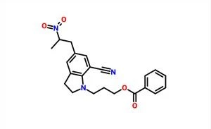 1-[3-(Benzoyloxy)propyl]-2,3-dihydro-5-(2-nitropropyl)-1H-indole-7-carbonitrile CAS 350797-56-7