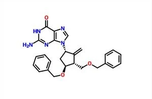 2-Amino-1,9-dihydro-9-[(1S,3R,4S)-4-(benzyloxy)-3-(benzyloxyméthyl)-2-méthylènecyclopentyl]-6H-purine-6-one CAS 142217-81- 0
