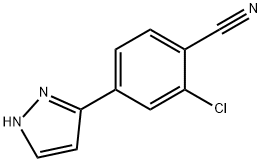 2-chloro-4-(1H-pyrazol-5-yl)benzonitrile CAS 1297537-37-1