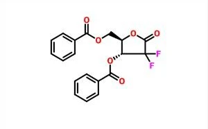 2-Désoxy-2,2-difluoro-D-érythro-pentafuranous-1-ulose-3,5-dibenzoate CAS 122111-01-7