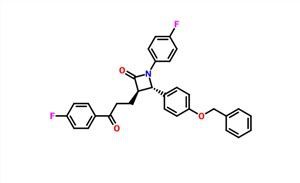 (3R,4S)-1-(4-fluorophényl)-3-[3-(4-fluorophényl)-3-oxopropyl]-4-(4-phénylméthoxyphényl)azétidine-2-one CAS 190595-65-4
