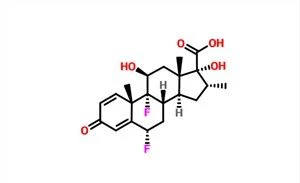 (6a,11b,16a,17a)-6,9-Difluoro-11,17-dihydroxy-16-méthyl-3-oxoandrosta-1,4-diène-17-acide carboxylique CAS 28416-82-2