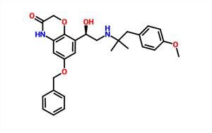 8-[(1R)-1-Hydroxy-2-[[2-(4-méthoxyphényl)-1,1-diméthyléthyl]amino]éthyl]-6-(phénylméthoxy)-2H-1,4-benzoxazin-3(4H)-one CAS 869478-13-7