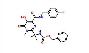 Benzyl[1-[4-[[(4-fluorobenzyl)amino]carbonyl]-5-hydroxy-1-méthyl-6-oxo-1,6-dihydropyrimidin-2-yl]-1-méthyléthyl]carbamate CAS 518048-02-7