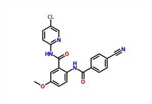 N-(5-Chloro-2-pyridinyl)-2-[(4-cyanobenzoyl)amino]-5-méthoxybenzamide CAS 330942-01-3