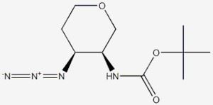 Carbamate de tert-butyle ((3S,4S)-4-azidotetrahydro-2H-pyran-3-yl) CAS 1707290-13-8