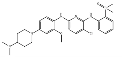 5-chloro-2-N-[4-[4-(diméthylamino)pipéridine-1-yl]-2-méthoxyphényl]-4-N- (2-diméthylphosphorylphényl)pyrimidine-2,4-diamine CAS 1197958-12-5