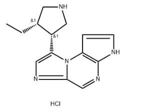 3H-Imidazo[1,2-a]pyrrolo[2,3-e]pyrazine, 8-[(3R,4S)-4-éthyl-3-pyrrolidinyl] -, chlorhydrate CAS 2050038-84-9