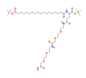Octa(OtBu)-Glu(AEEA-AEEA-OH)-OtBu CAS 1118767-16-0